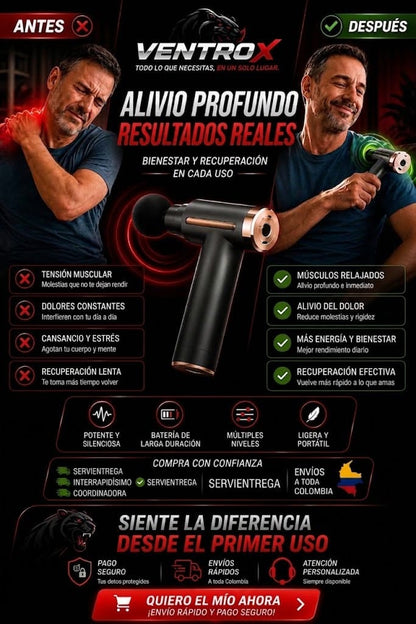 Kit Ventrox 2 en 1 — Masajeador + EMS para Bienestar Muscular
